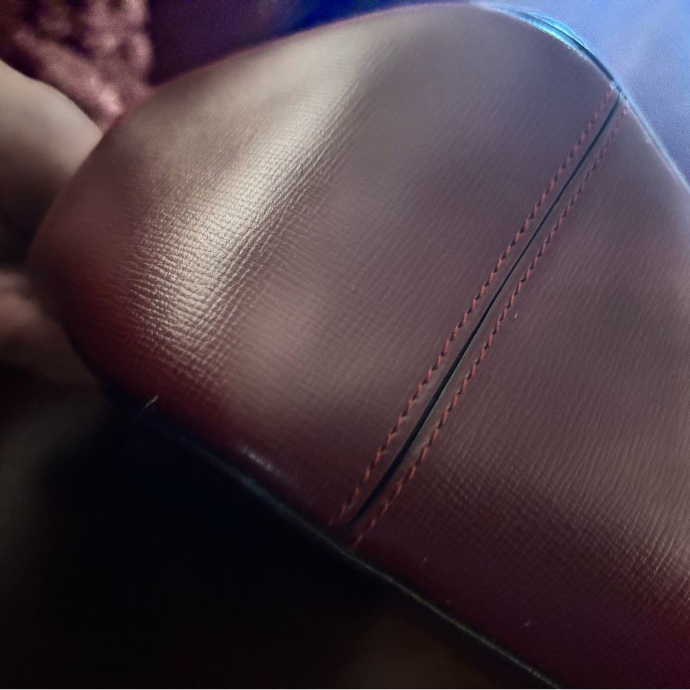Cartier Must Line Shoulder Bag Bordeaux Leather Vintage Authentic - Picture 9 of 12